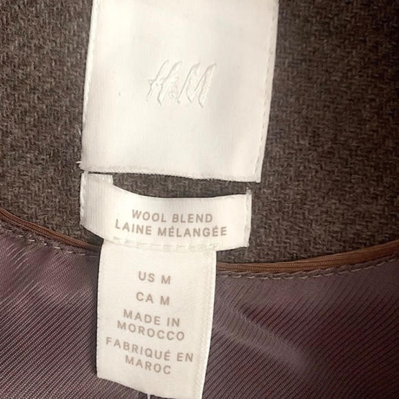 H&M Wool Oversized Coat NWT - Picture 8 of 9